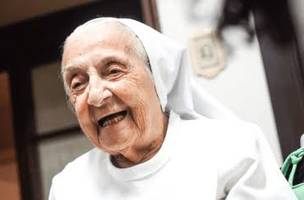 Freia Inah Canabarro, a pessoa mais velha do mundo (Foto: Reprodução)
