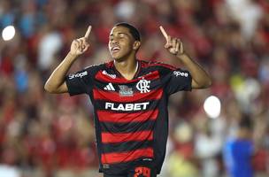 Joshua marcou o gol da vitória o Flamengo sobre o Botafogo-PB. (Foto: Gilvan de Souza/Flamengo)