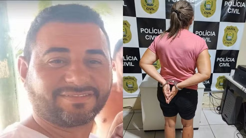 Leidiana Pereira de Sousa, suspeita de assassinar o companheiro Francisco José de Jesus Silva
