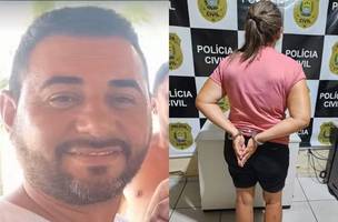 Leidiana Pereira de Sousa, suspeita de assassinar o companheiro Francisco José de Jesus Silva (Foto: Reprodução)