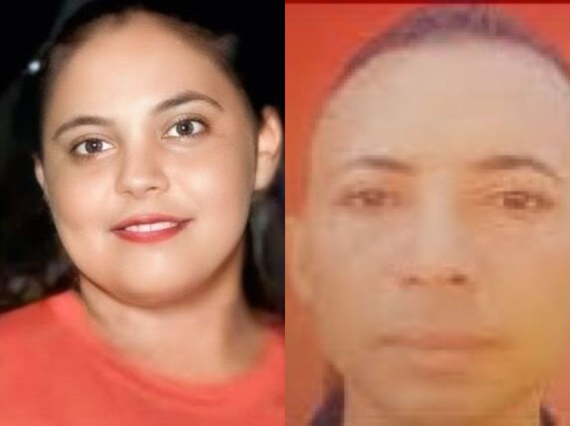 Luiza Creuza da Silva, de 29 anos, e o suspeito do crime, Adenilson