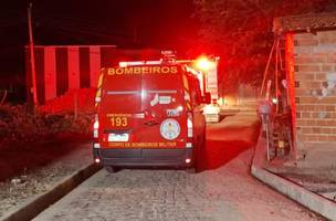 O Corpo de Bombeiros foi acionado para conter as chamas (Foto: Reprodução)
