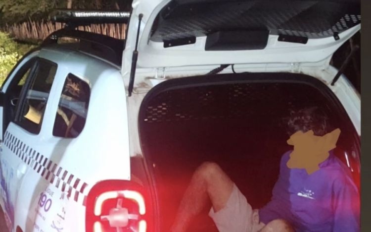O suspeito foi preso após diligências da polícia na região