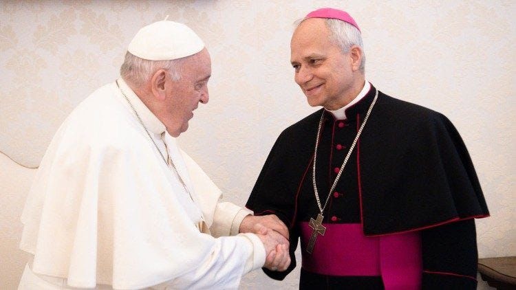 Papa Francisco e Robert Prevost