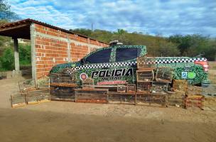 Polícia resgata animais silvestres mantidos cativeiro (Foto: Divulgação/PM-PI)