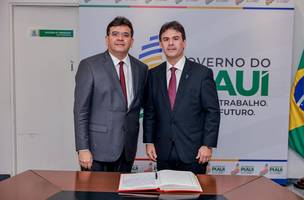 Rafael Fonteles transmitiu cargo ao presidente da Alepi; vice-governador está de férias (Foto: Divulgação)