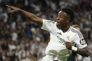 Vini Jr. foi substituído aos 43 minutos do segundo tempo (Foto: AFP)