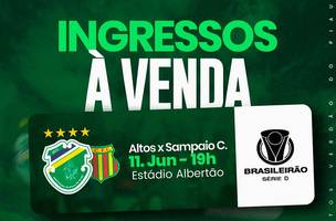 Altos x Sampaio Corrêa (Foto: Reprodução | i9Tickets)