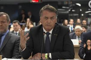 Bolsonaro em depoimento sobre trama golpista (Foto: Reprodução/ TV Justiça)