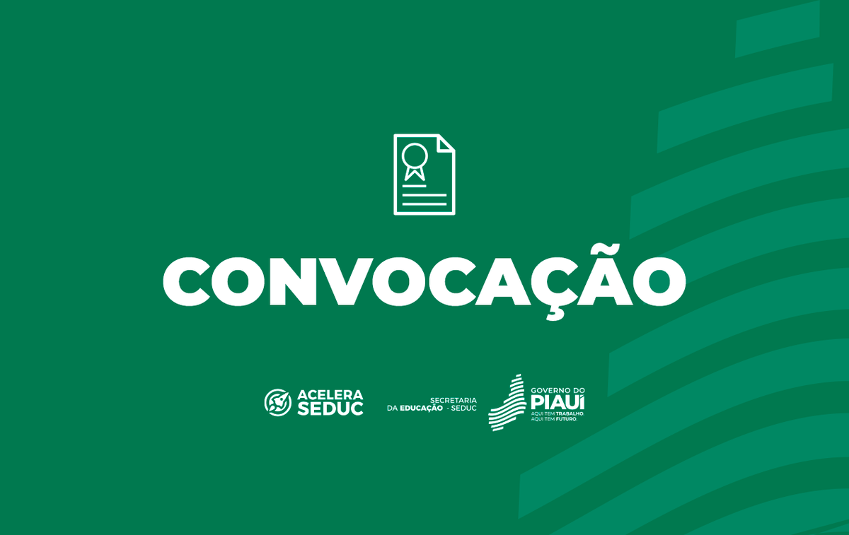 Convocação de docentes
