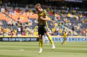 Daniel Svensson fez o gol da vitória do Borussia Dortmund (Foto: Michael Reaves / GETTY IMAGES NORTH AMERICA / Getty Images via AFP))