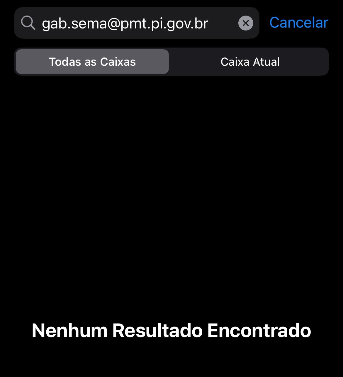 E-mail que secretaria diz ter enviado, nunca chegou a caixa de e-mail do jornalista com as informações pertinentes