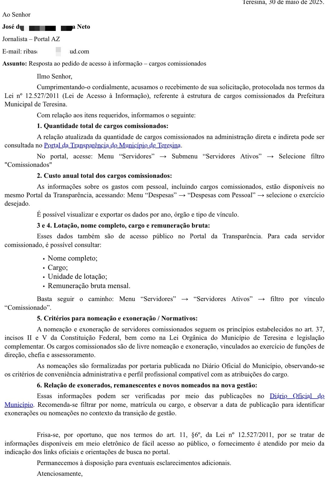 Informações dadas pela SEMA, foram vagas e evasivas