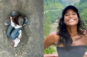 Juliana Marins foi resgata já sem vida após quatro dias desaparecida em trilha de vulcão na Indonésia (Foto: Reprodução)