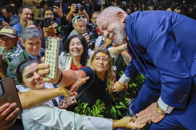 Lula no evento em 3 de abril.