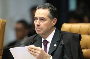 Ministro Barroso no Plenário do STF durante julgamento sobre responsabilização das redes sociais  (Carlos Moura/SCO/STF/Divulgação) (Foto: Divulgação)