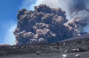 Monte Etna, maior e mais ativo vulcão da Europa (Foto: Reprodução/X)