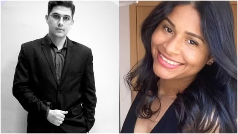 O assassino, Gustavo Maciel, e a vítima, Iranilcy Oliveira, de 26 anos
