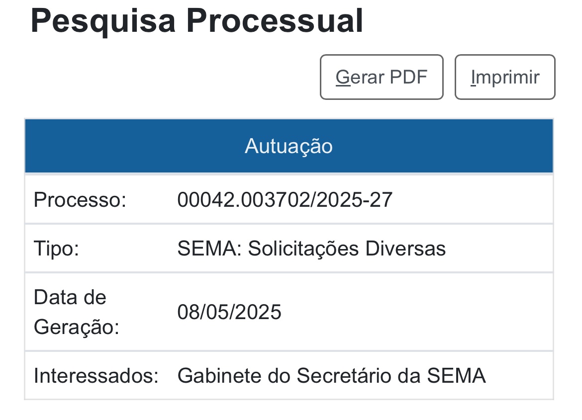 Pedido foi feito no dia 8 de maio, mas resposta veio 22 dias depois