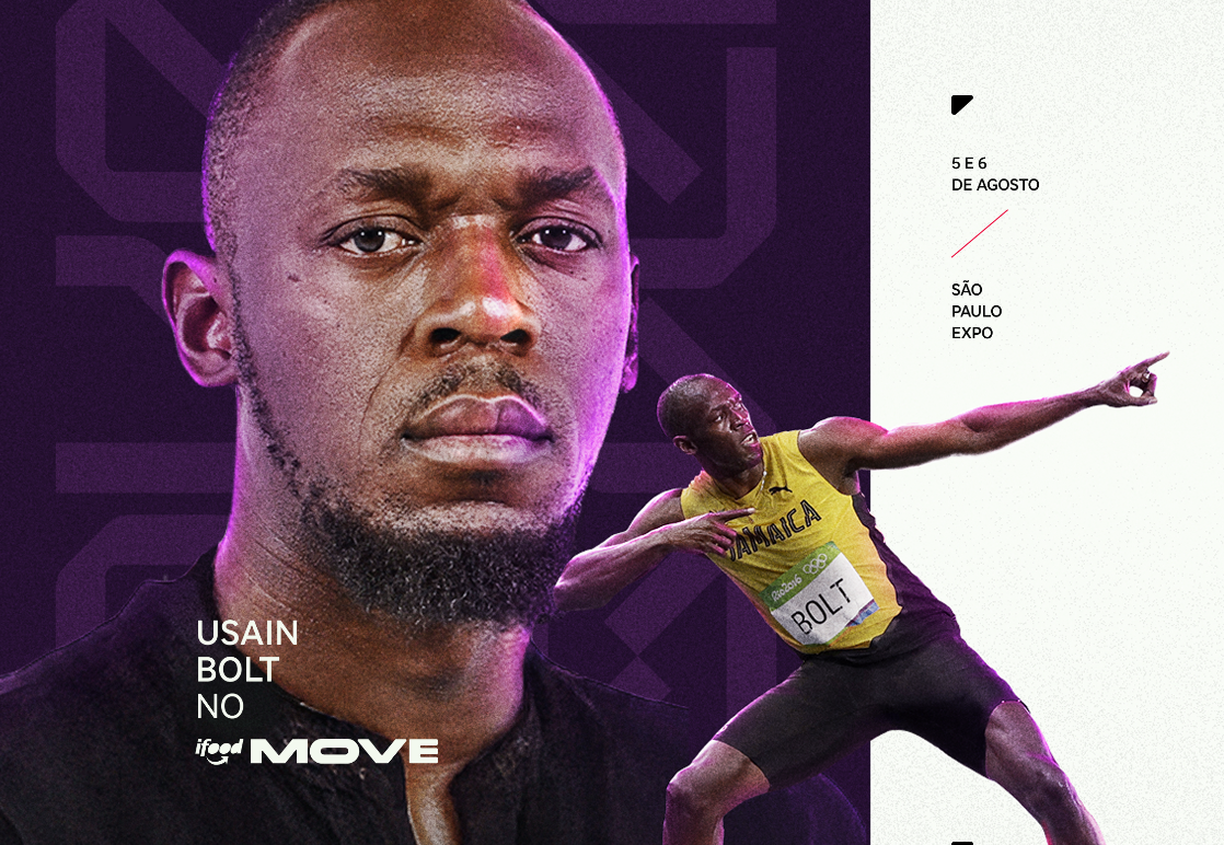 Usain Bolt no iFood Move 2025