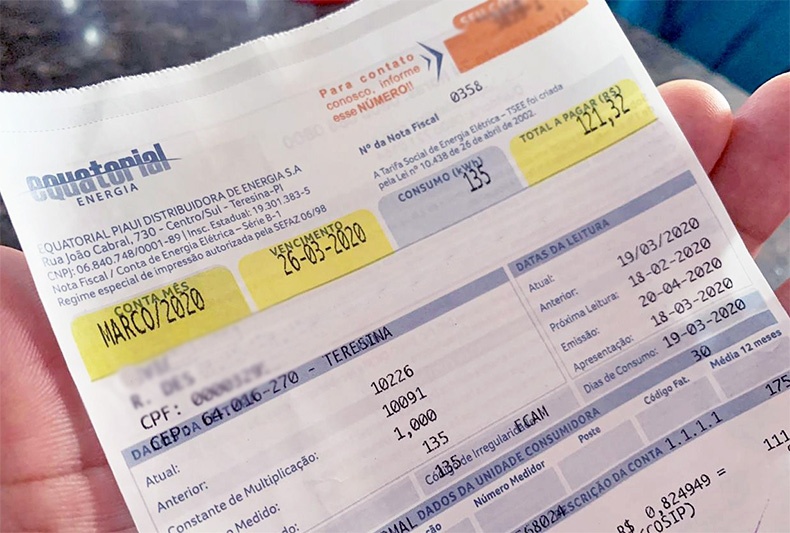 Aprova bônus para conta de luz