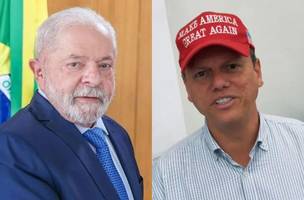 Lula ironiza e pede para ele não esconder boné de Donald Trump (Foto: Reprodução)