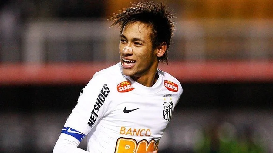 Neymar Jr. na época do Santos.