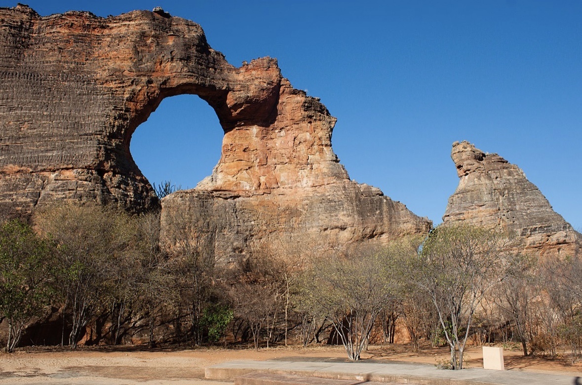 Pedra Furada no Parque Nacional Serra da Capivara.