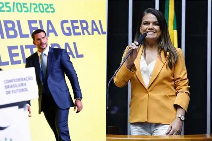 Presidente da CBF, Samir Xaud, é alvo de operação da Polícia Federal junto com deputada Helena da Asatur.