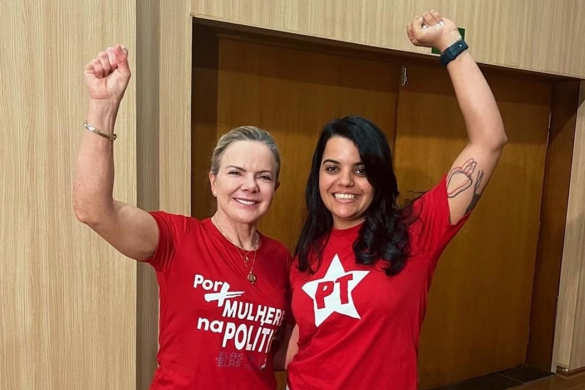 Teotônia, assumidamente petista (aqui com Greici Hofmann), fez inusitada e agressiva revelacão contra Michele