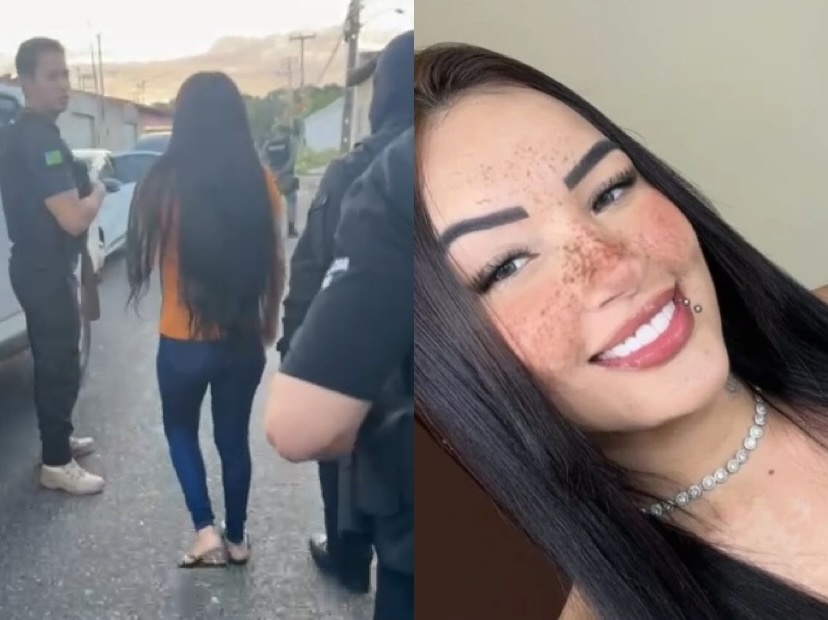 Um das agressoras sendo presa pela agressão contra a blogueira Barbie Isabel
