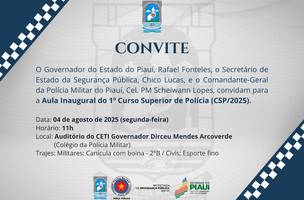 1º Curso Superior de Polícia (Foto: Reprodução/PM-PI)