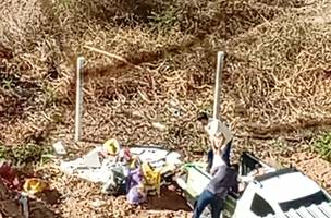 A mesma área foi algo de um foco de incêndio há alguns dias (Foto: Reprodução)
