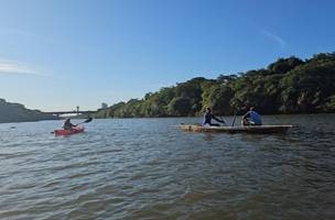 A população de Teresina convive com dois rios que banham a cidade, Parnaíba e Poti. Diariamente, a cidade olha para o rio, mas você já experimentou olhar a cidade de dentro do rio? (Foto: Lívia Ferreira/g1 PI)