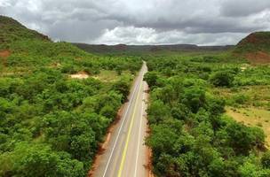 BR-135, no Sul do Piauí (Foto: Divulgação/Ministério da Infraestrutura)
