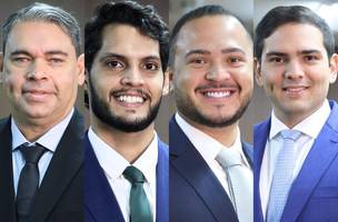 James Guerra, Roncalli Filho, Juca Alves e Daniel Carvalho (Foto: Divulgação/Câmara Municipal de Teresina)