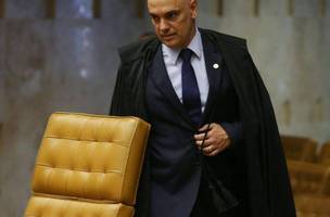 O ministro Alexandre de Moraes, do STF, durante uma sessão plenária - 30/7/2025 (Foto: André Durão/Estadão Conteúdo)