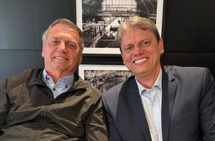 Jair Bolsonaro e Tarcísio de Freitas (Foto: Reprodução)