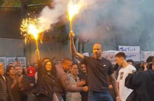 Manifestantes pedem mais transparência em investigação sobre o Banco Master (Foto: Divulgação/GloboNews)