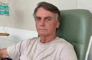 O ex-presidente Jair Bolsonaro (PL) no Hospital DF Star, em Brasília, em maio de 2025 (Foto: Reprodução)