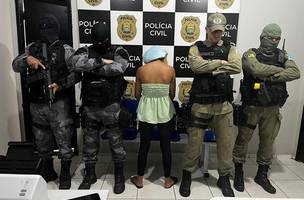 Suspeita foi conduzida à Delegacia de Polícia Civil (Foto: Polícia Civil)