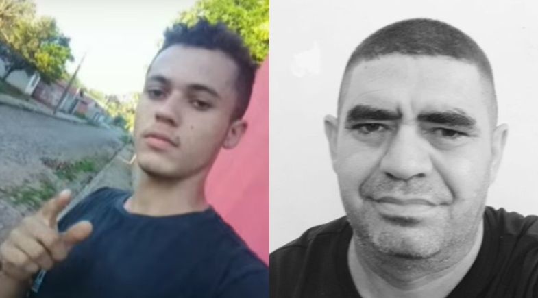 Victor Gomes (o suspeito) e Sebastião Cruz (a vítima)