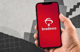 Bradesco: Reajuste de 3,3 pontos percentuais de uma só vez levou a taxa mínima de financiamento imobiliário do banco a 15% ao ano, além da Taxa Referencial (TR). (Imagem gerada por IA/Exame) (Foto: Divulgação)