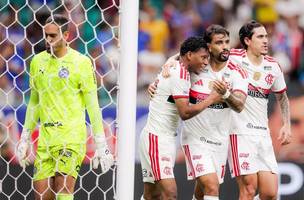 Flamengo vence o Bahia por 3 a 0 fora de casa (Foto: GILVAN DE SOUZA / FLAMENGO)