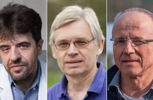 Karl Deisseroth, Peter Hegemann e Georg Nagel (Foto: Stanford Health Care(AIChE))