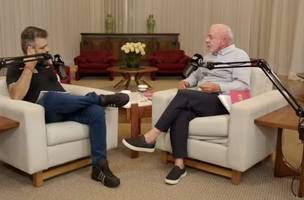 Lula participou do podcast “Flow” (Foto: Reprodução)