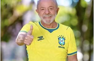 Lula vestiu camisa do Brasil em nova campanha rumo à reeleição (Foto: Ricardo Stuckert)