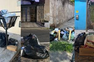 Moradores denunciam atraso e falta de coleta de lixo em diferentes pontos da Zona Sul de Teresina (Foto: Reprodução)