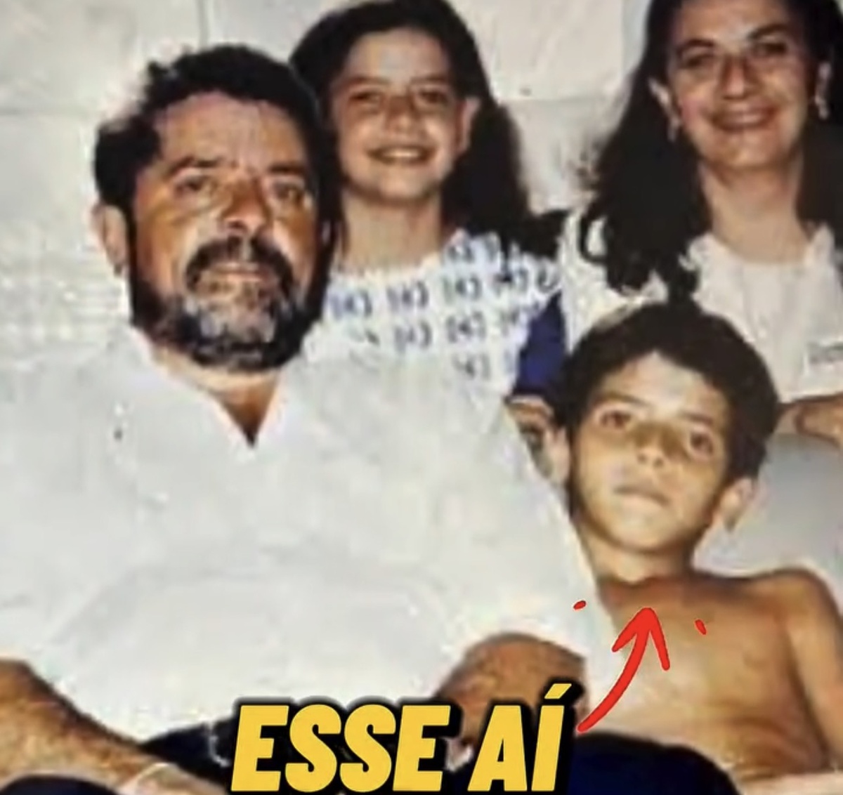 No vídeo com Lula, Rafael ainda criança