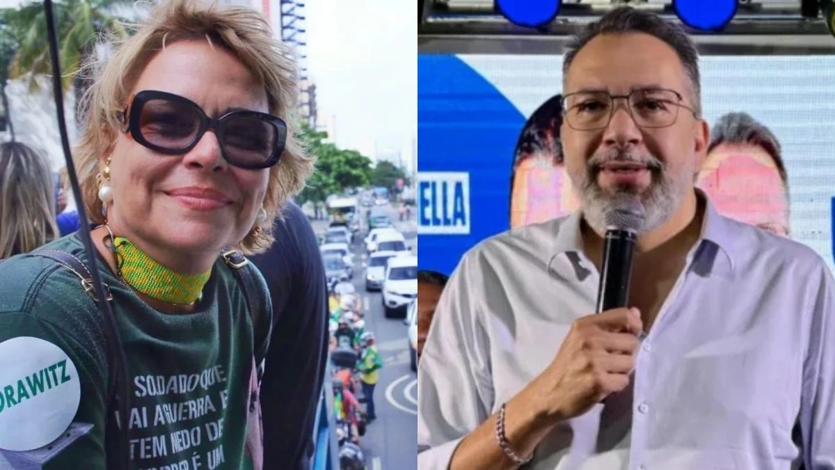 Rogéria Bolsonaro e Marcelo Canella
